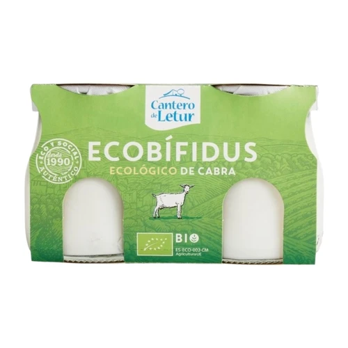 Jogurt kozi Bifidus Bio, 2 x 125g, Cantero de Letur