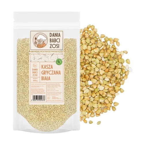 Kasza gryczana biała niepalona, 1 kg, Dania Babci Zosi 