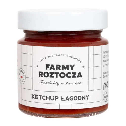 Ketchup łagodny Bio, 220 g, Farmy Roztocza