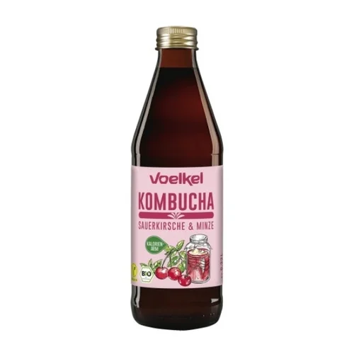 Kombucha wiśnia-mięta Bio, 330 ml, Voelkel