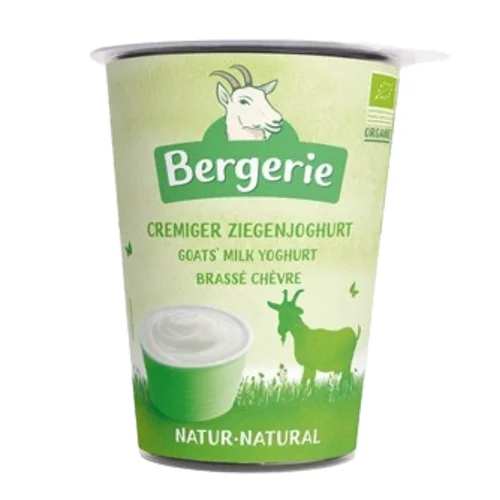 Kozi kremowy jogurt naturalny Bio, 400 g, Bergerie