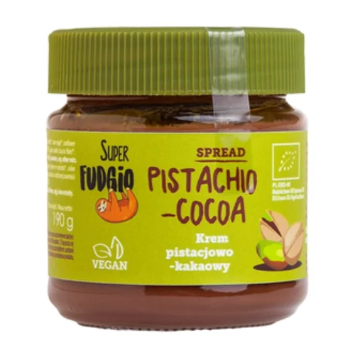 Krem pistacjowo - kakaowy bezglutenowy Bio, 190 g, Me Gusto