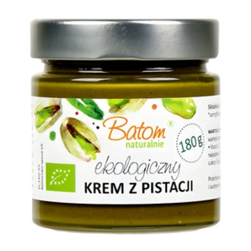 Krem z pistacji prażonych 100 % Bio, 180 g, Batom