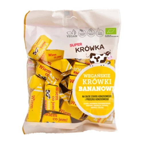Krówki bananowe bezmleczne bezglutenowe Bio, 150 g, Me Gusto