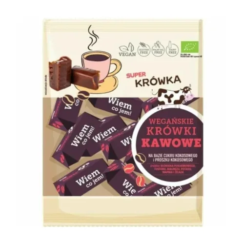 Krówki kawowe bezmleczne bezglutenowe Bio, 150 g, Me Gusto