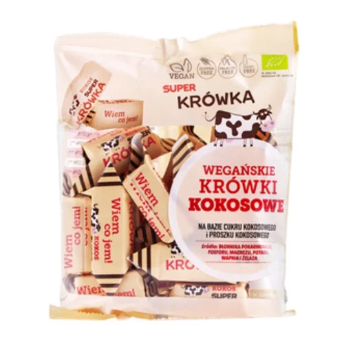 Krówki kokosowe bezmleczne bezglutenowe Bio, 150 g, Me Gusto