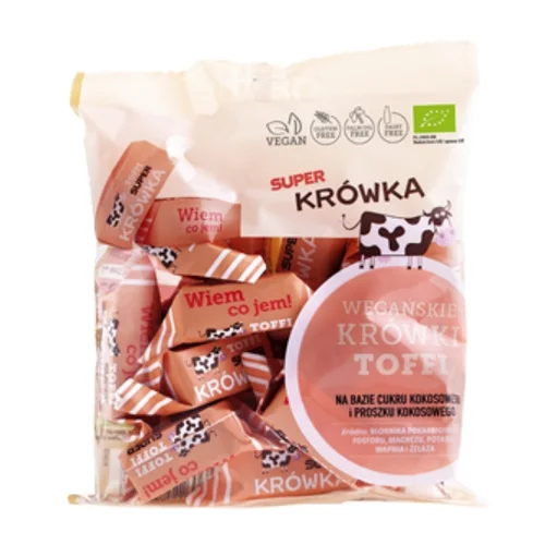 Krówki toffi bezmleczne bezglutenowe Bio, 150 g, Me Gusto