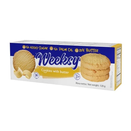 Kruche ciasteczka maślane bez cukru, 120 g, Bogutti