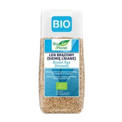 Len brązowy (siemię lniane) Bio, 200 g, Bio Planet