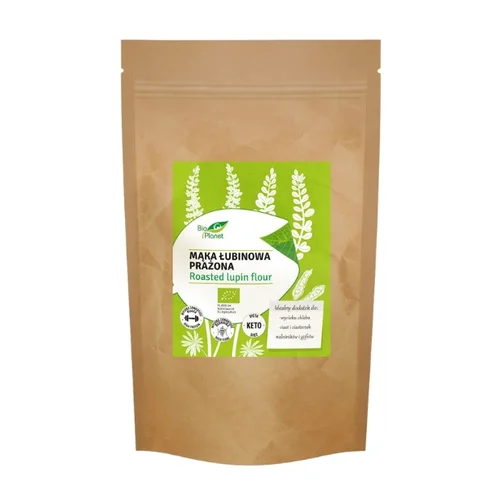 Mąka łubinowa prażona Bio, 500 g, Bio Planet