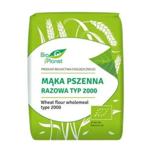 Mąka pszenna razowa typ 2000 Bio, 1 kg, Bio Planet   