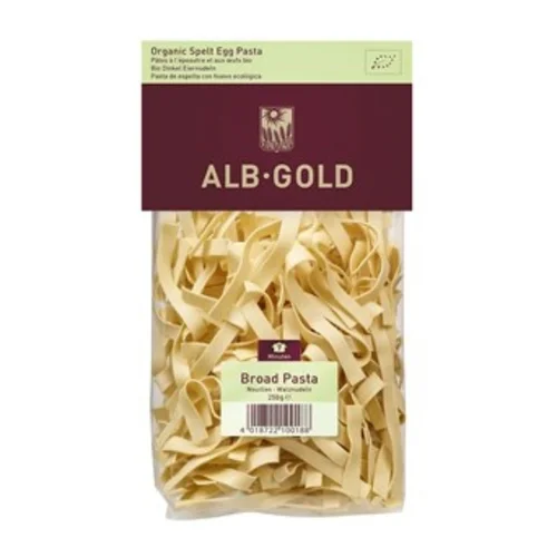Makaron orkiszowy jajeczny wstążki Bio, 250 g, Alb Gold