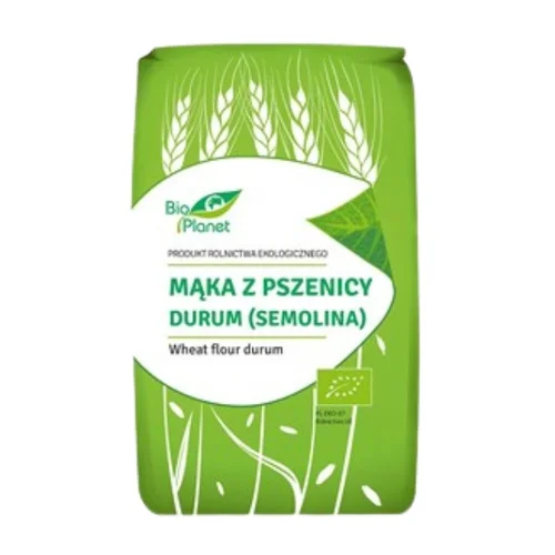 Mąka z pszenicy durum (semolina) Bio, 500 g, Bio Planet 
