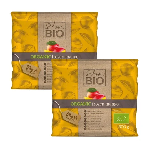 Mango mrożone Bio, 2 opakowania x 300 g, 2beBIO