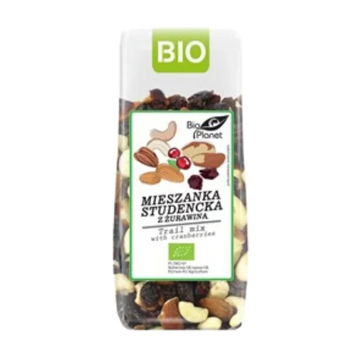 Mieszanka studencka z żurawiną Bio, 150 g, Bio Planet