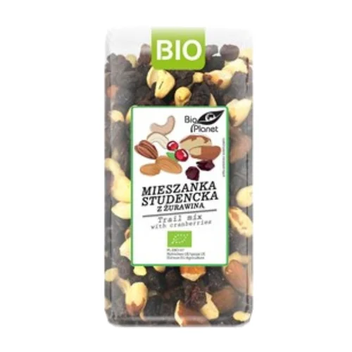 Mieszanka studencka z żurawiną Bio, 400 g, Bio Planet