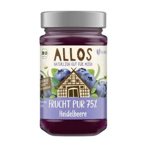 Mus jagodowy 75 % owoców Bio, 250 g, Allos