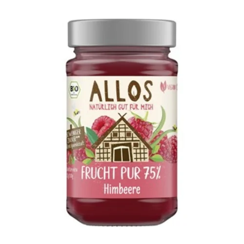 Mus malinowy 75 % owoców Bio, 250 g, Allos