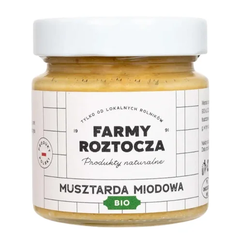Musztarda miodowa Bio, 220 g, Farmy Roztocza