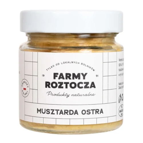 Musztarda ostra, 210 g, Farmy Roztocza
