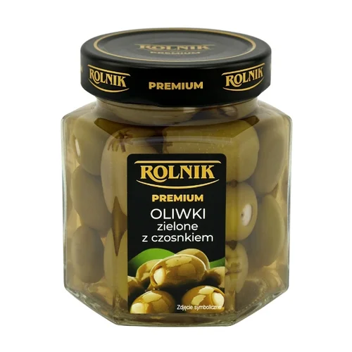 Oliwki z czosnkiem, 314 g, Rolnik