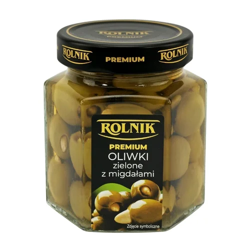 Oliwki zielone z migdałami, 314 ml, Rolnik