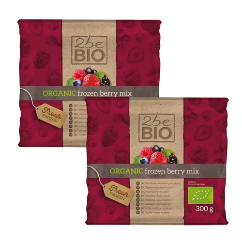 Mieszanka mrożonych owoców Bio, 2 opakowania x 300 g, 2beBIO