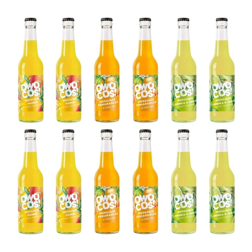 Zestaw napojów: mango, pomarańcza, limonka, Owocowe Smaki