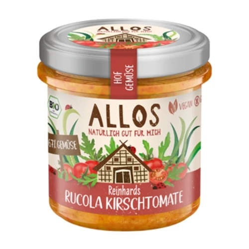 Pasta warzywna z pomidorami cherry i rukolą bezglutenowa Bio, 135 g, Allos