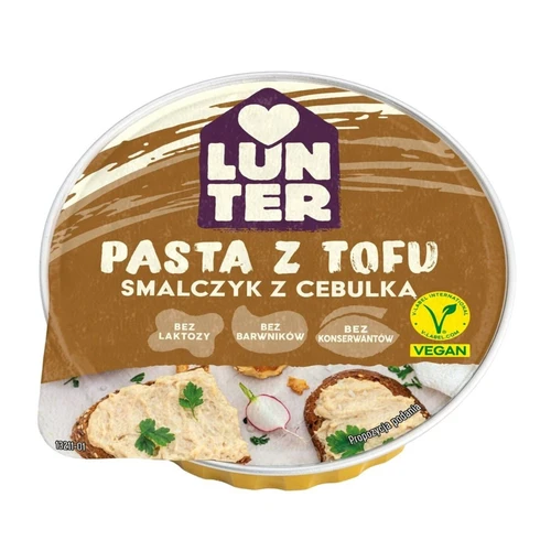 Pasta z tofu smalczyk z cebulką, 75 g, Lunter