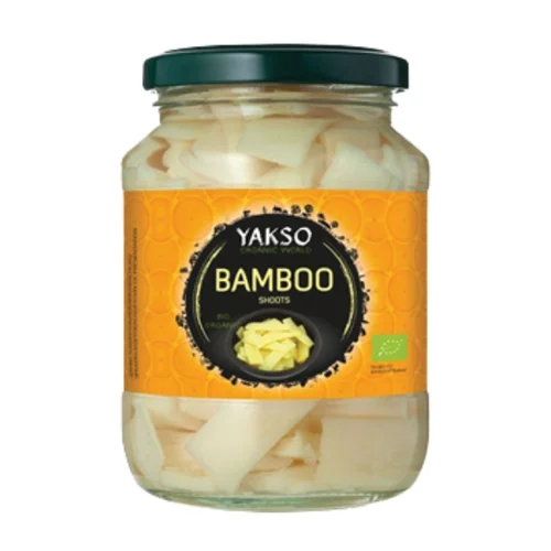 Pędy bambusa plastry w zalewie Bio, 340 g, Yakso