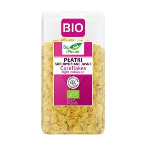 Płatki kukurydziane jasne bez dodatku cukrów Bio, 250 g, Bio Planet