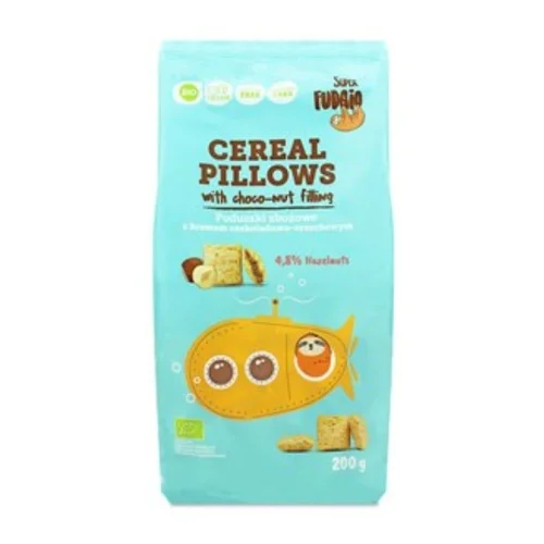 Poduszki zbożowe z kremem czekoladowo - orzechowym bezglutenowe Bio, 200 g, Me Gusto