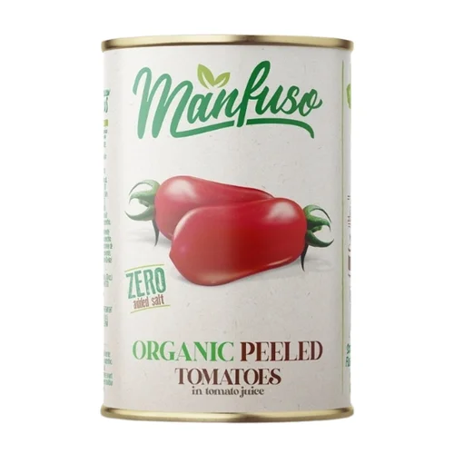 Pomidory bez skórki Bio, 400 g, Manfuso