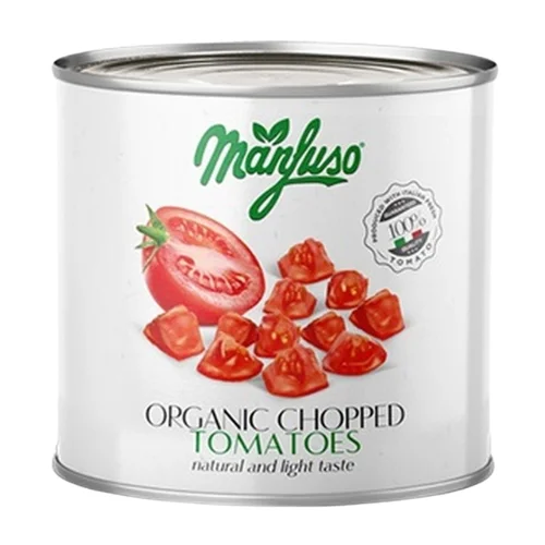 Pomidory w kawałkach Bio, 2,5 kg, Manfuso