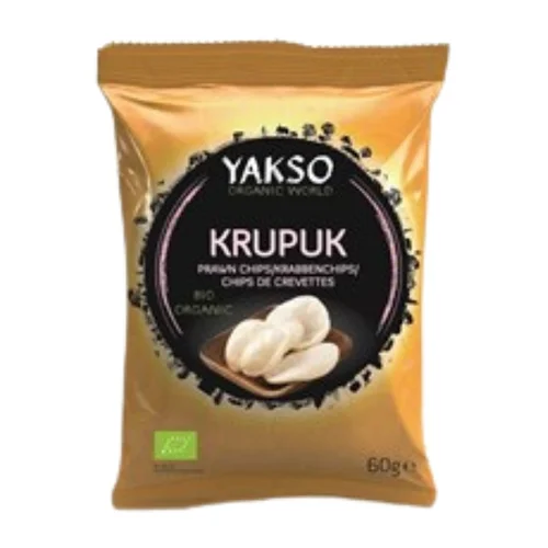 Prażynki krewetkowe (krupuk) Bio, 60 g, Yakso