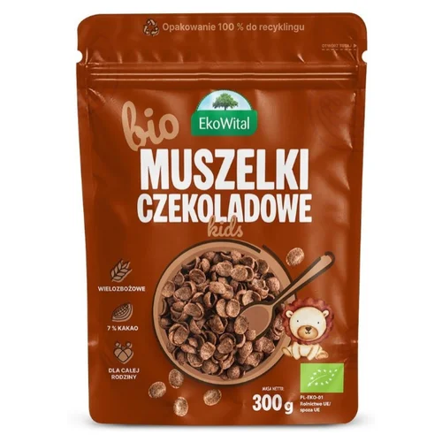 Muszelki czekoladowe Bio, EkoWital