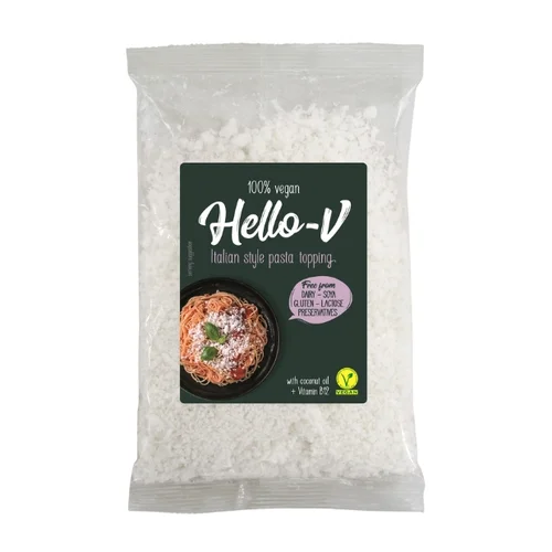Roślinna alternatywa sera tartego posypka, 200 g, Hello-V