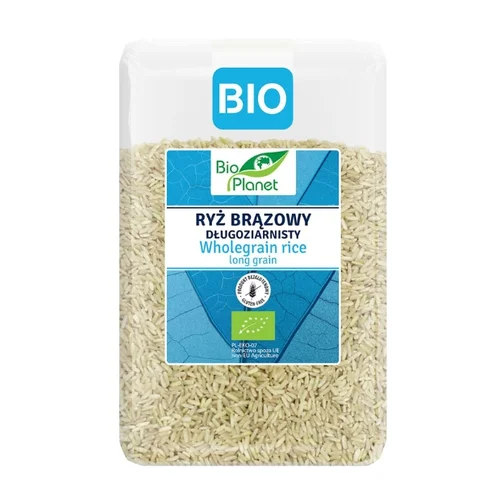 Ryż brązowy długoziarnisty bezglutenowy Bio, 2 kg, Bio Planet