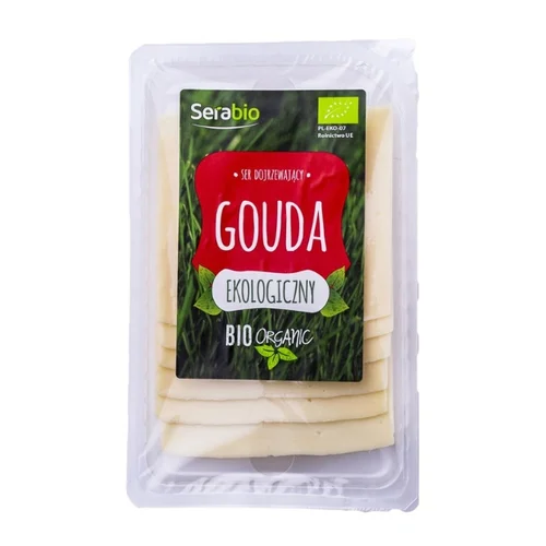 Ser dojrzewający Gouda w plastrach Bio, 125g, Serabio