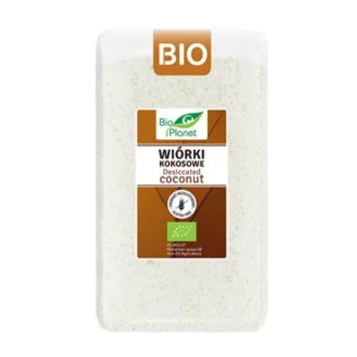 Wiórki kokosowe bezglutenowe Bio, 500 g, Bio Planet  
