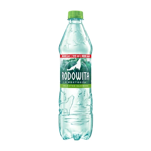 Woda mineralna delikatnie gazowana 0,6l, Rodowita z Roztocza