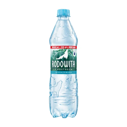 Woda mineralna niegazowana 0,6l, Rodowita z Roztocza