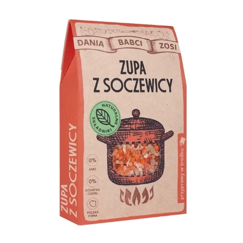 Zupa z soczewicy 100% naturalny skład, 100 g, Dania Babci Zosi