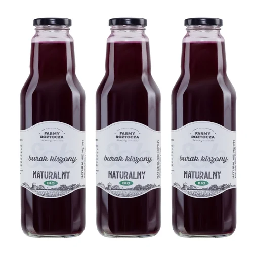 Sok burak kiszony Bio, 3 butelki x 750 ml, Farmy Roztocza