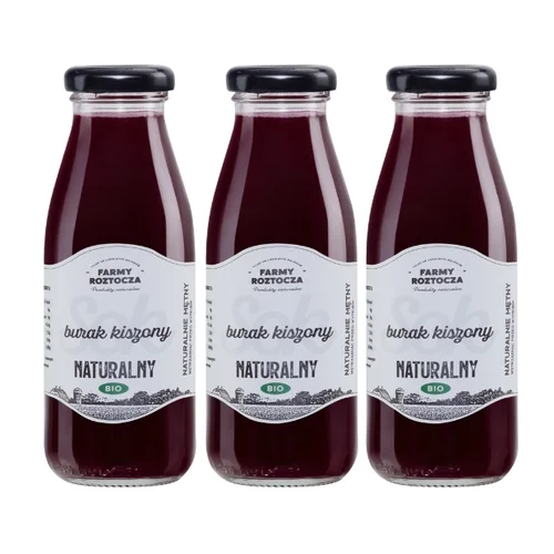 Sok burak kiszony Bio, 3 butelki x 250 ml, Farmy Roztocza