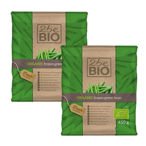 Fasolka szparagowa Bio, 2 opakowania x 450 g, 2beBIO