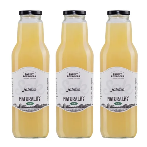 Sok jabłko Bio, 3 butelki x 750 ml, Farmy Roztocza