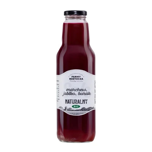 Sok marchew jabłko burak Bio, 750 ml, Farmy Roztocza