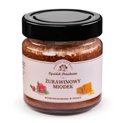Miód z żurawiną - Żurawinowy miodek, Ogródek Dziadunia